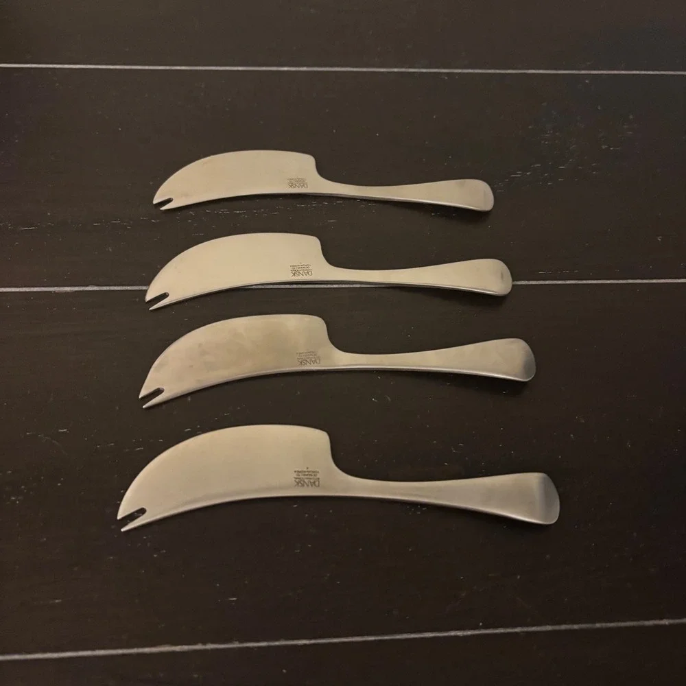 TORUN Dansk Stainless‎ - Solid Cheese Serving Pick (Master Cheese Knife)+4 Picks